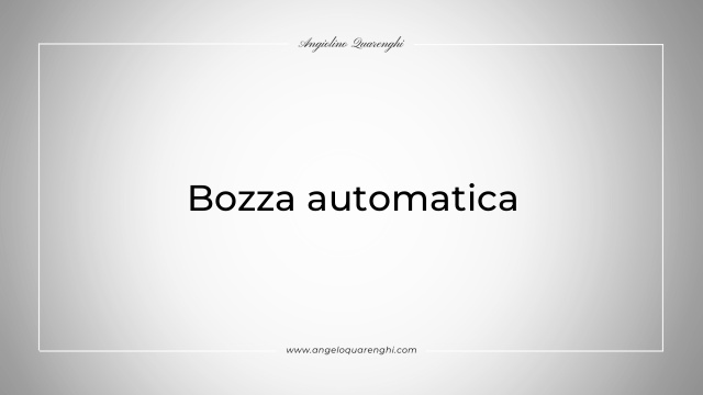 Bozza automatica